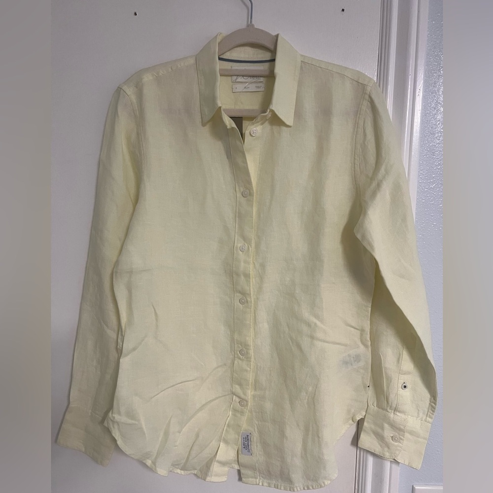 J. Crew Pale Yellow Shirt